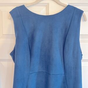 Faux suede sleavless dress